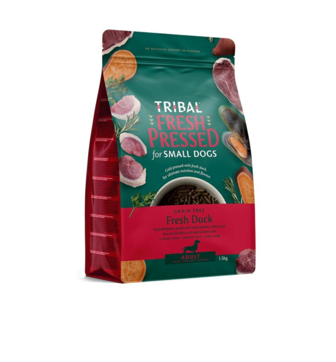 Tribal Fresh Pressed - Adult Small Breed Duck - 1.5kg