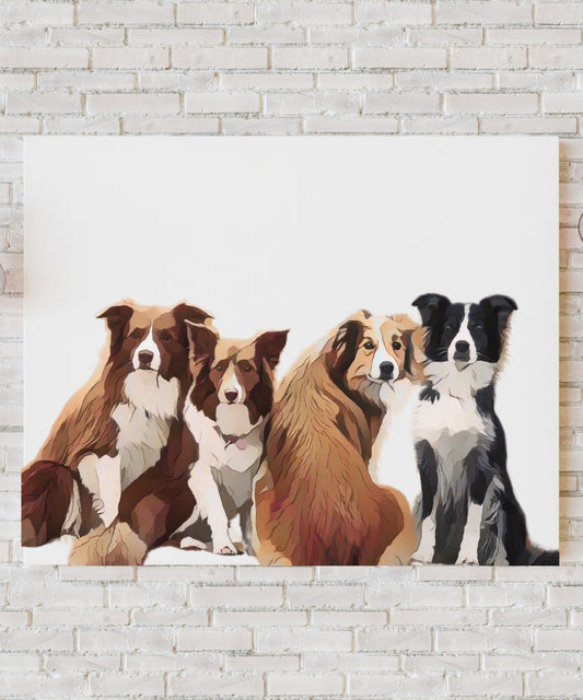 Custom Dog Pet Wrapped Canvas