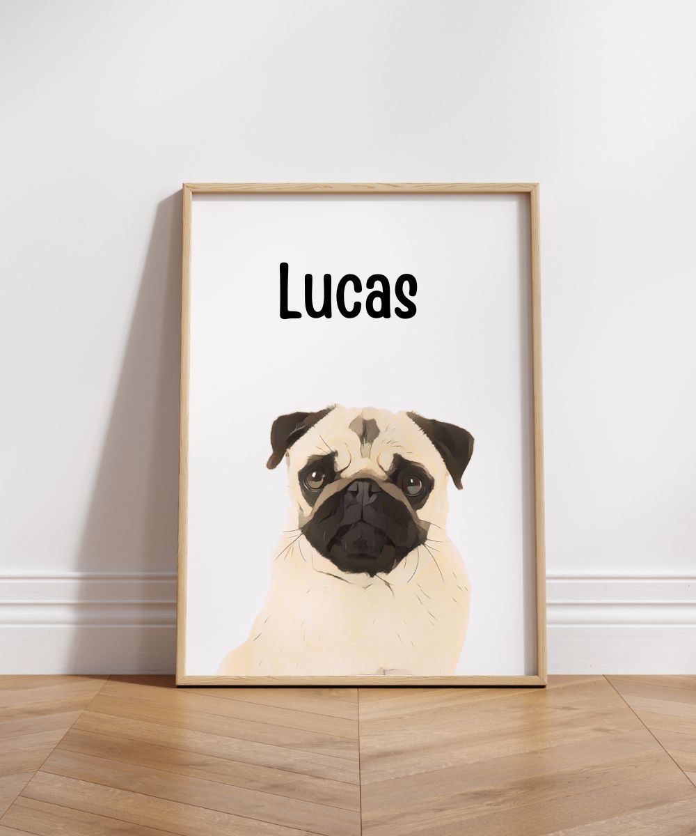 Custom Modern Pet Portrait