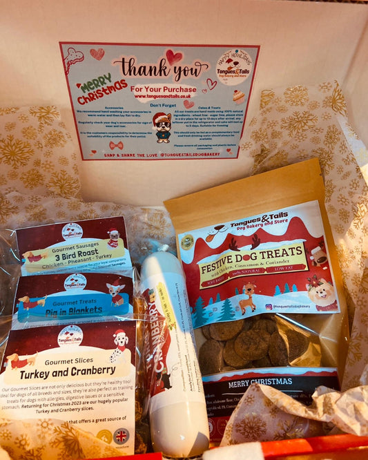 All Natural Dog Treats Christmas Box