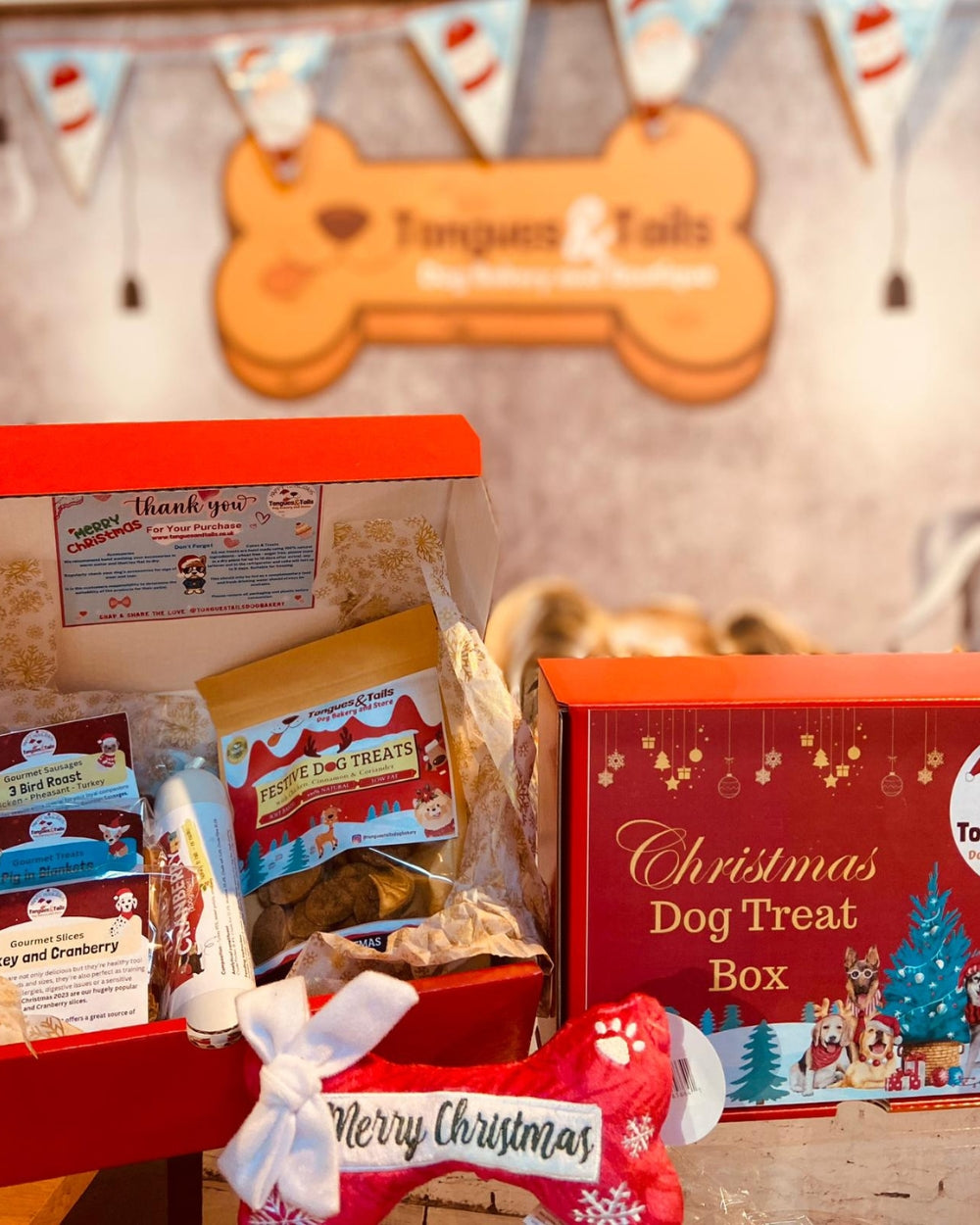 All Natural Dog Treats Christmas Box