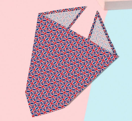 British UK Flag Dog Bandana Pet Scarf for Dogs Cats Puppies