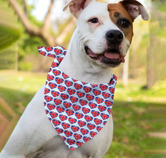British UK Flag Dog Bandana Pet Scarf for Dogs Cats Puppies