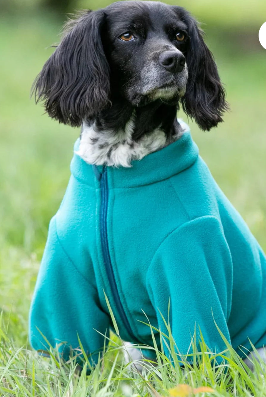 Outdoor Fleece Dog Jacket - Orange or Green