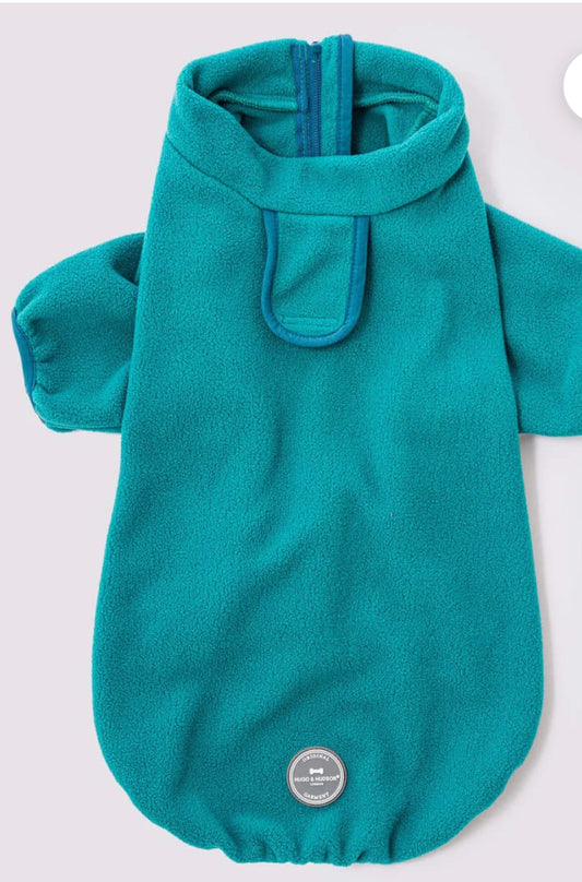 Outdoor Fleece Dog Jacket - Orange or Green