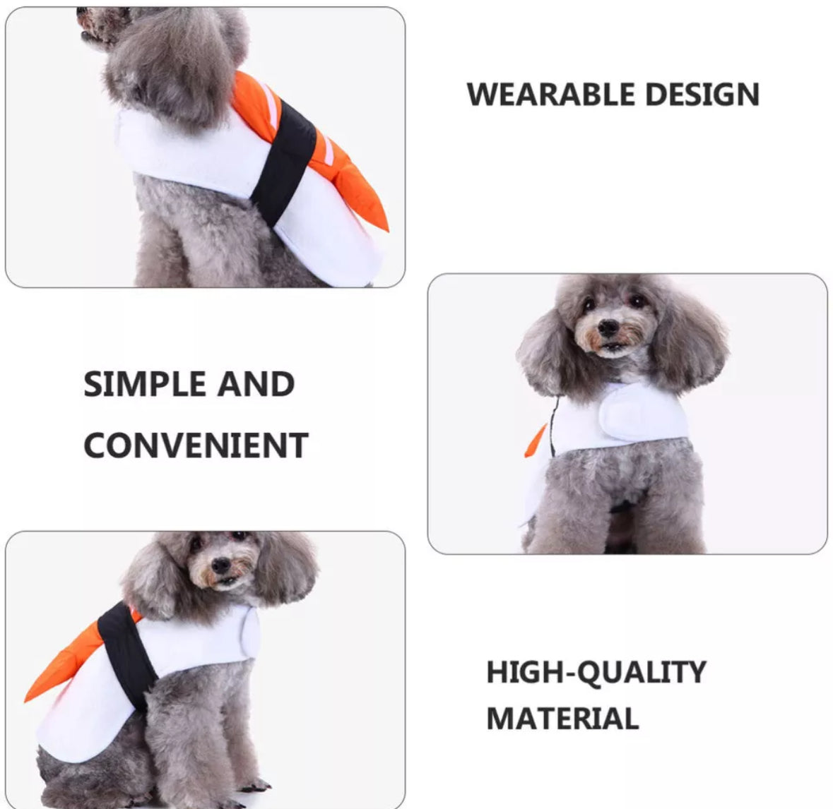 Halloween Costumes Funny Large Sushi Pet Clothes Party
