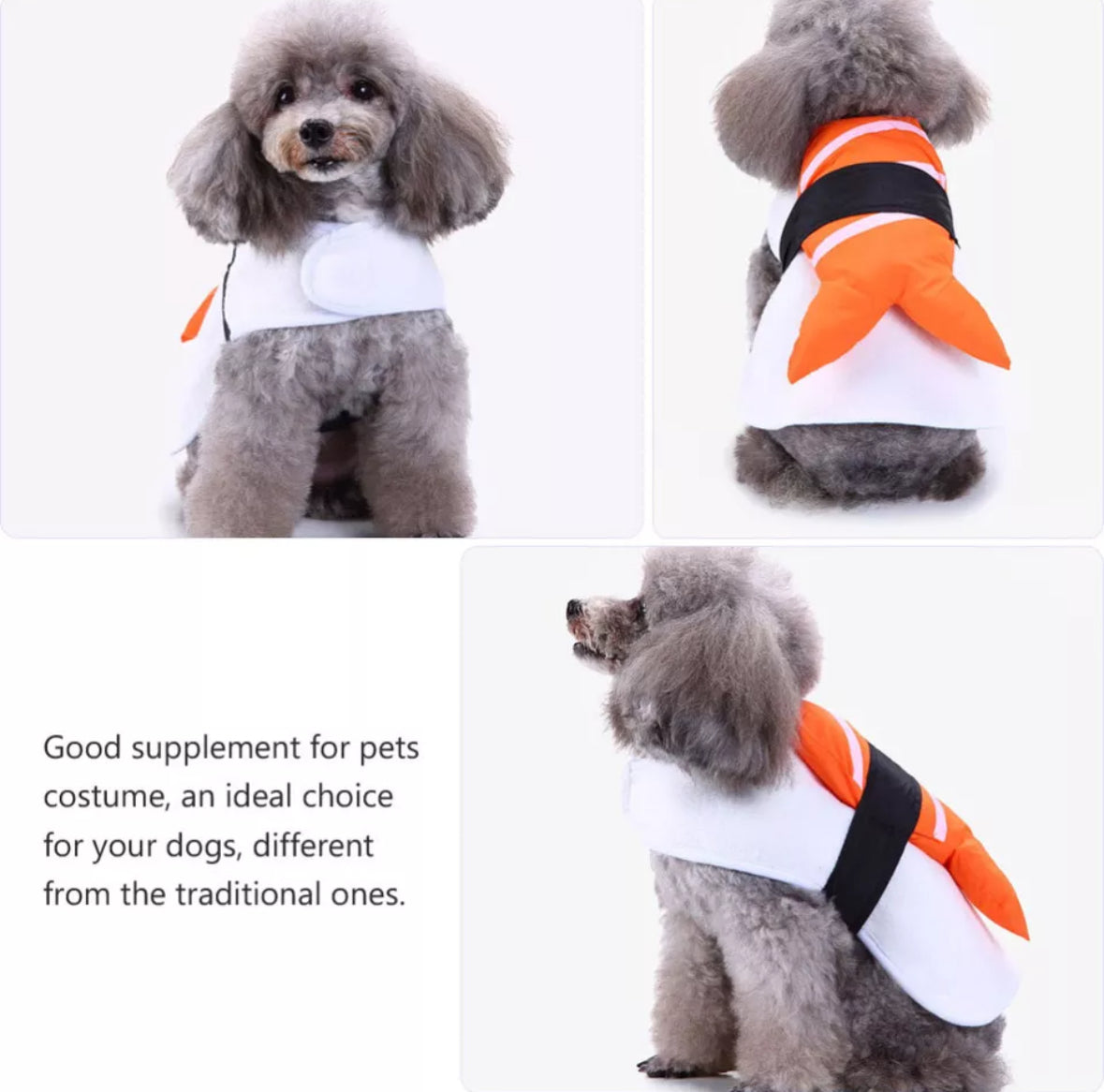 Halloween Costumes Funny Large Sushi Pet Clothes Party