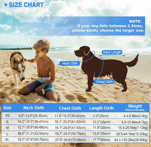 Dog Life Vests, Dog Floats for Swimming, Boat, Pool, Ripstop Dog Life Jacket with High Buoyancy and Lift Handle for Small and Medium Breeds, (M,Blue)