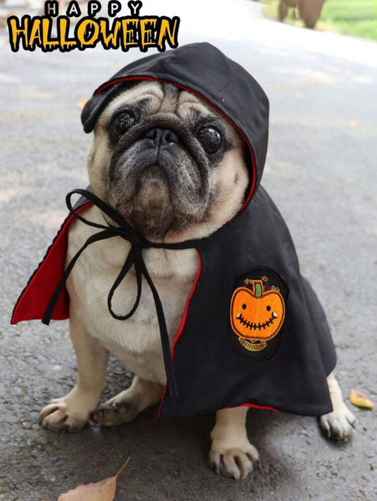 1 set Halloween pet costume wizard cloak for cats and small dogs cosplay outfit
