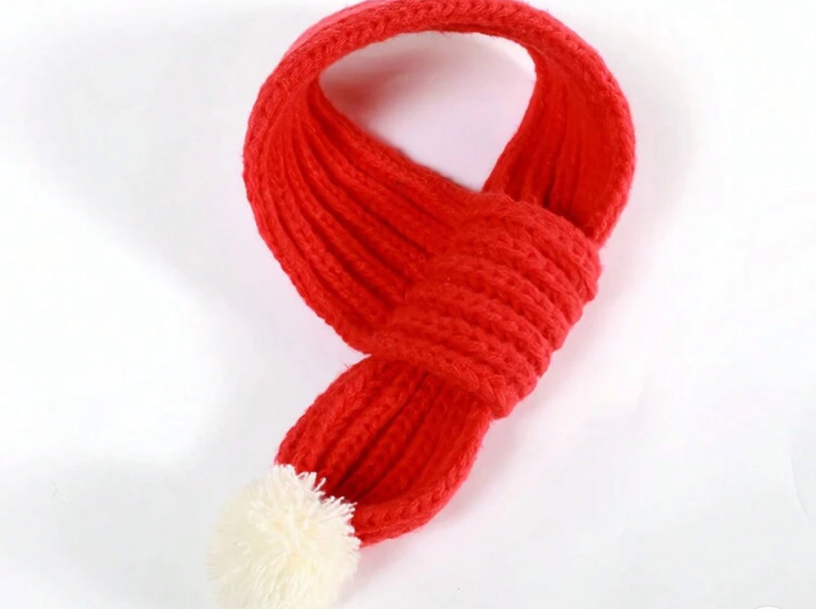 Pet Scarf, Warm Christmas Neck Warmer for Cats and Dogs, Knitted Dog