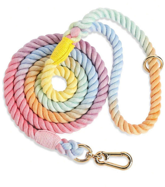 Colorful Braided Durable 
Comfortable Pet Leash, Suitable For medium &Large Dogs