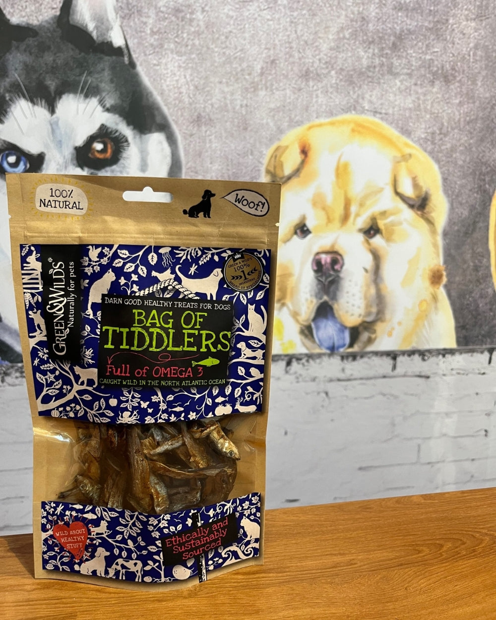 Green and Wilds Bag of Tiddlers Natural Dog Treat