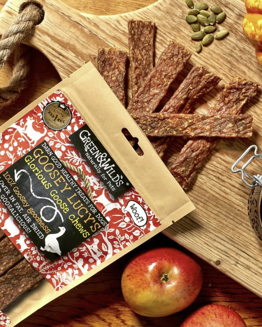 GreenandWildsGoosey Lucys Goose Chews Natural Dog Treat