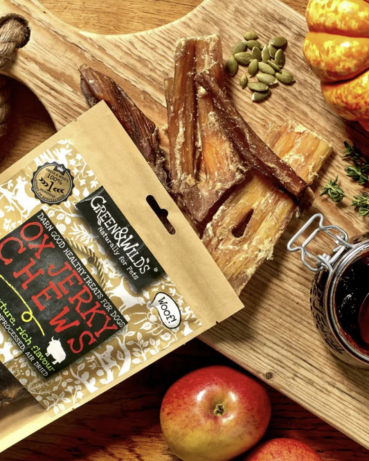 Green and Wilds Ox Jerky Chews Dog Treat Natural Dog Treat