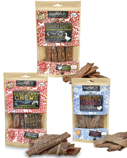 Green and Wilds Natural Dog Treats Bundle
