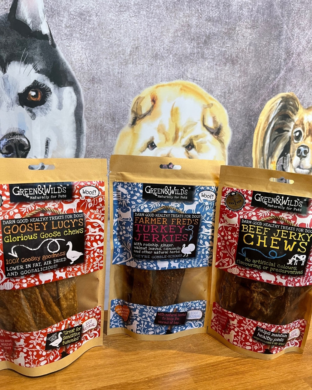 Green and Wilds Natural Dog Treats Bundle