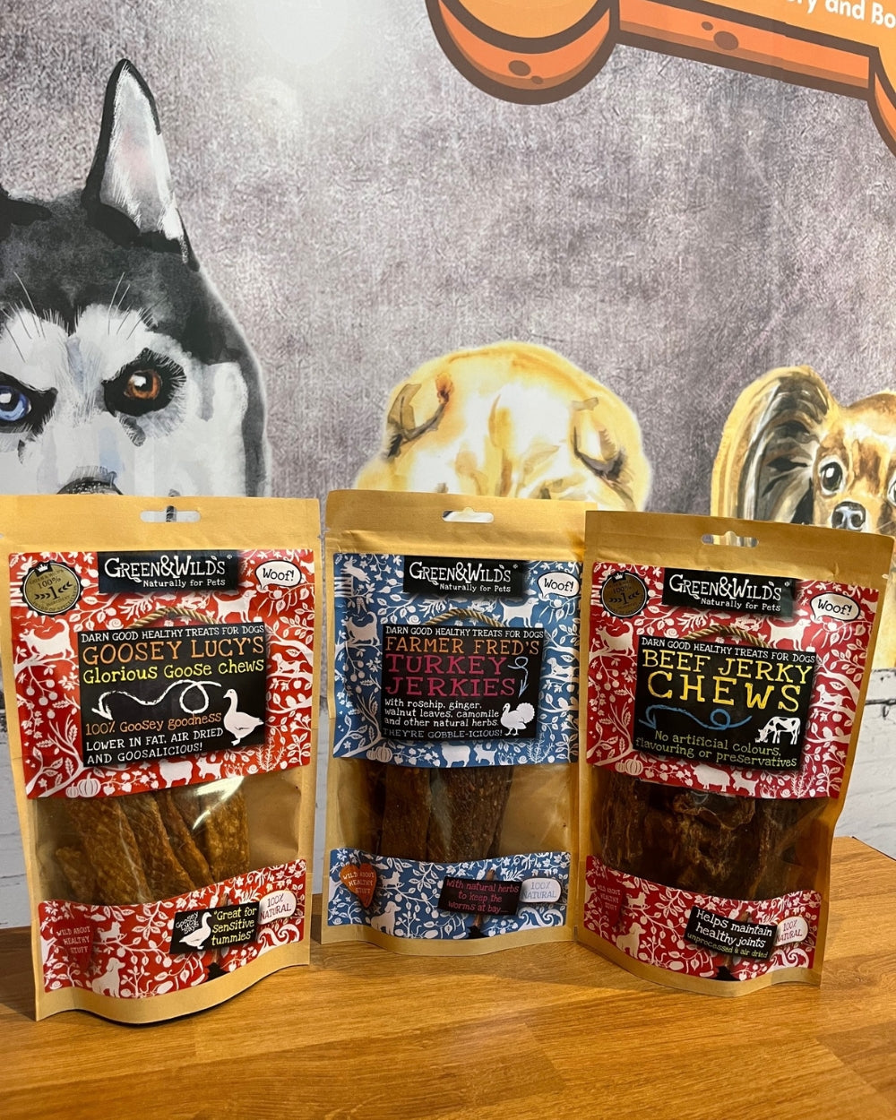 Green and Wilds Natural Dog Treats Bundle