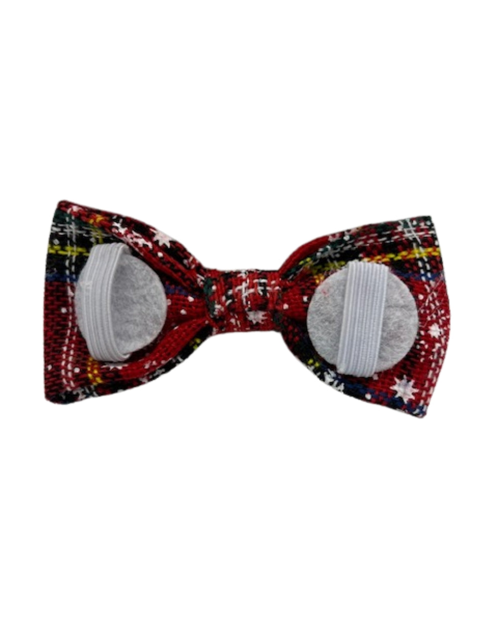 Tongues and Tails Red Squared Dog Bow Tie