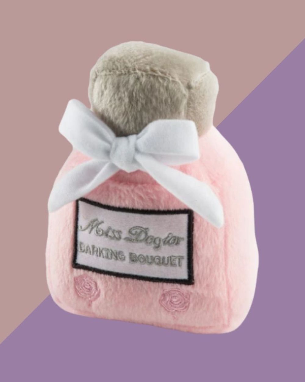 Miss Dogior Perfume Bottle Squeaker Plush Dog Toy Haute Diggity Dog