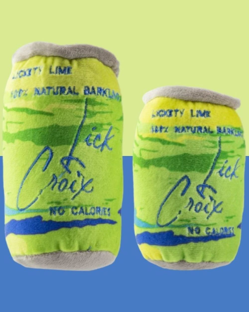 LickCroix Barkling Water Lickety Lime Squeaker Dog Toy