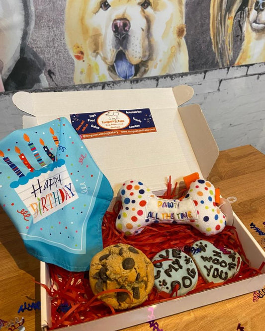 Tongues and Tails Small Celebration Dog Box