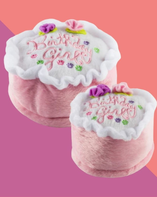 Birthday Girl Toy Squeaker Plush Dog Toy Haute Diggity Dog