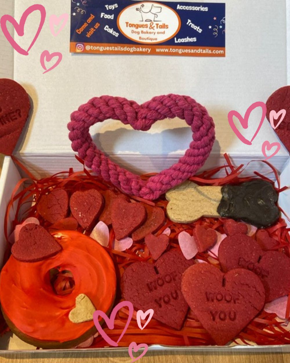Valentine's Dog Treats Box