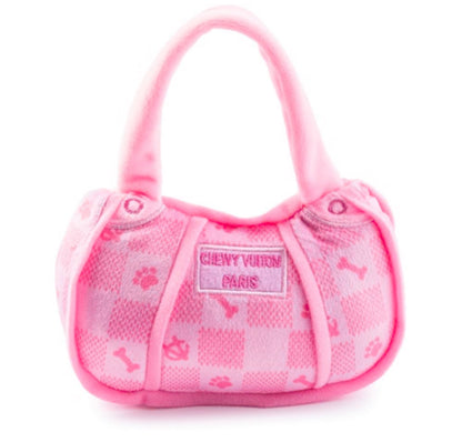 Pink Checker Chewy Vuiton Handbag