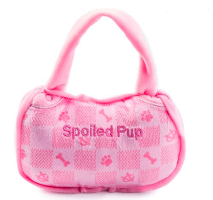 Pink Checker Chewy Vuiton Handbag
