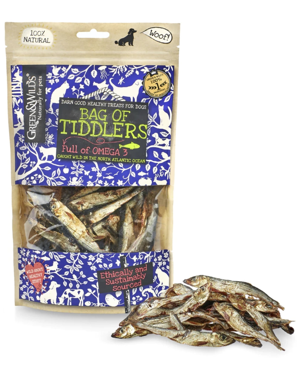 Green and Wilds Bag of Tiddlers Natural Dog Treat