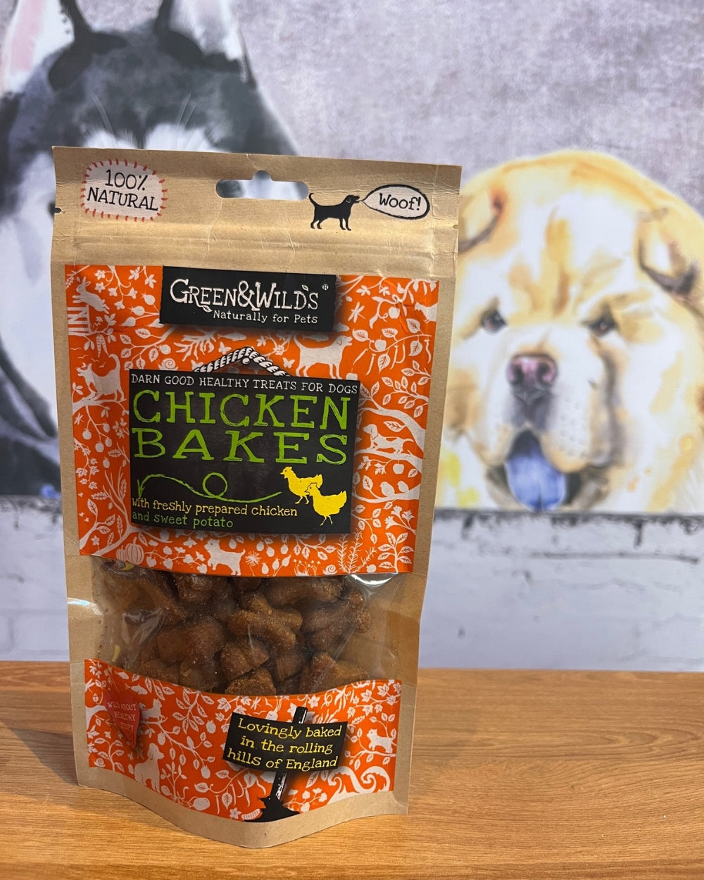 Green and Wilds Baked Chicken Dog Treats Natural Dog Treat