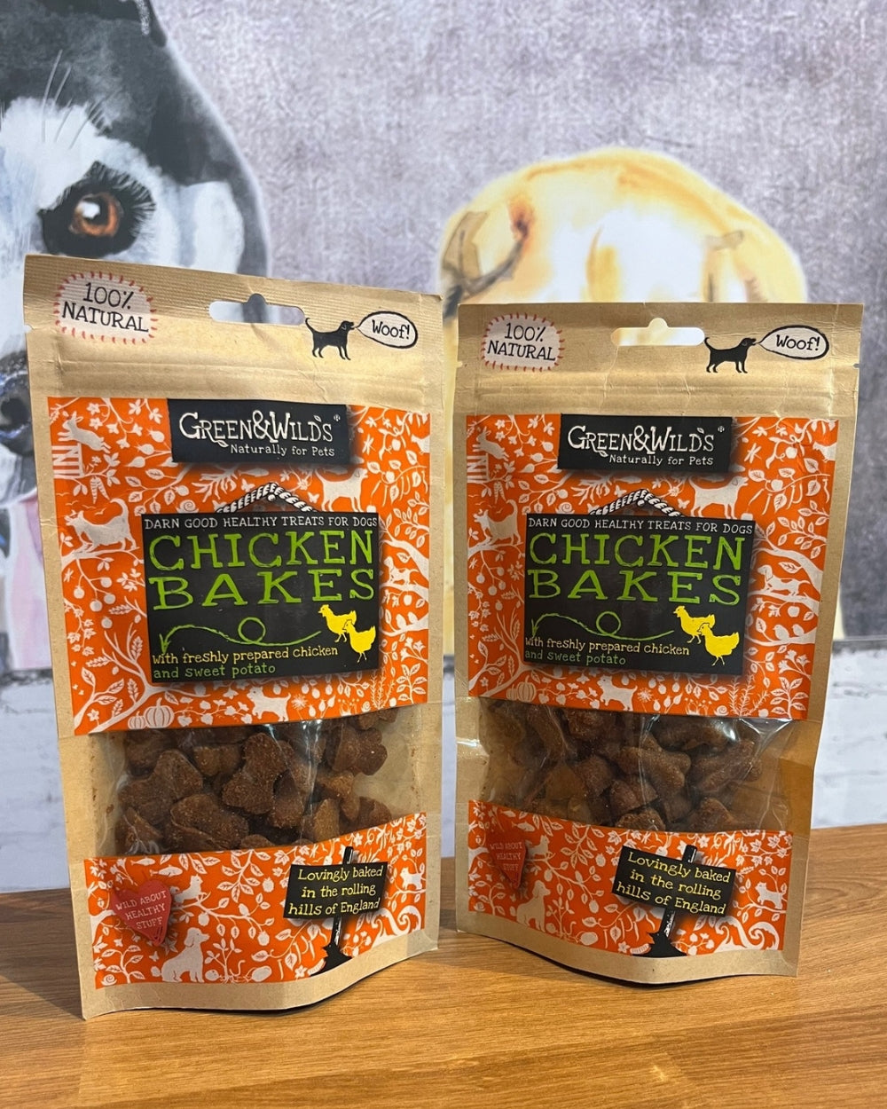 Green and Wilds Baked Chicken Dog Treats Natural Dog Treat