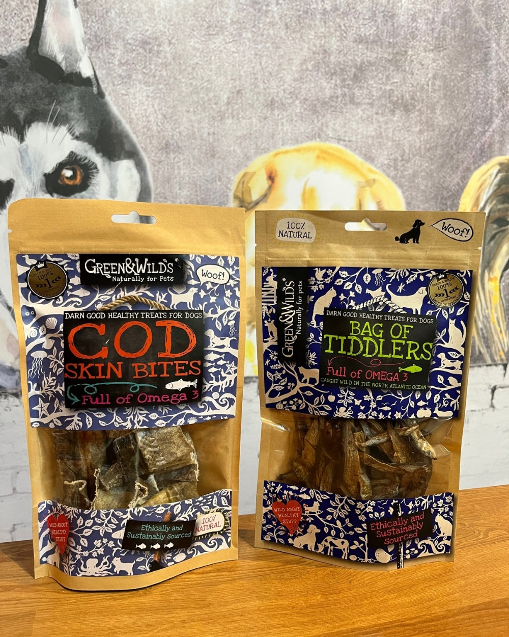 Green and Wilds Cod and Tiddlers Natural Dog Treat