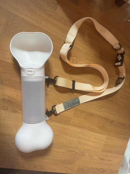 Pet Water Bottle & Waste Bag Storage With Strap BRAND NEW