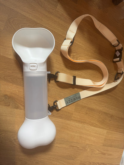 Pet Water Bottle & Waste Bag Storage With Strap BRAND NEW