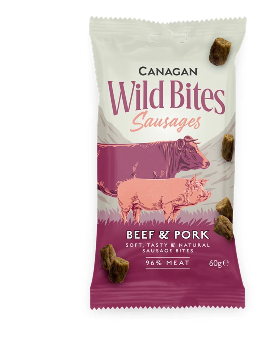 CANAGAN WILD BITES BEEF & PORK FOR DOGS