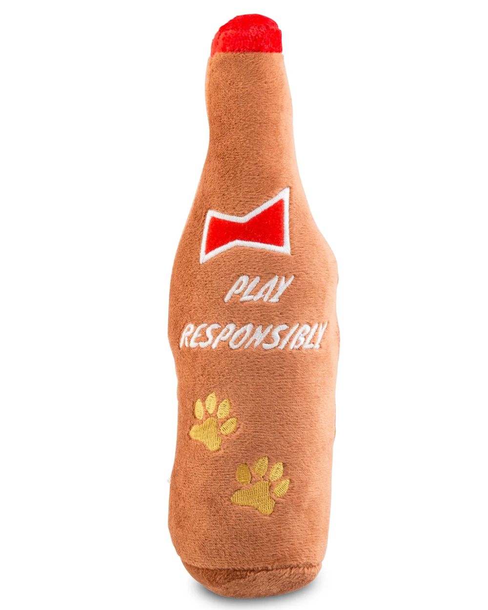 Barkweiser Beer Bottle Squeaker Plush Dog Toy Haute Diggity Dog