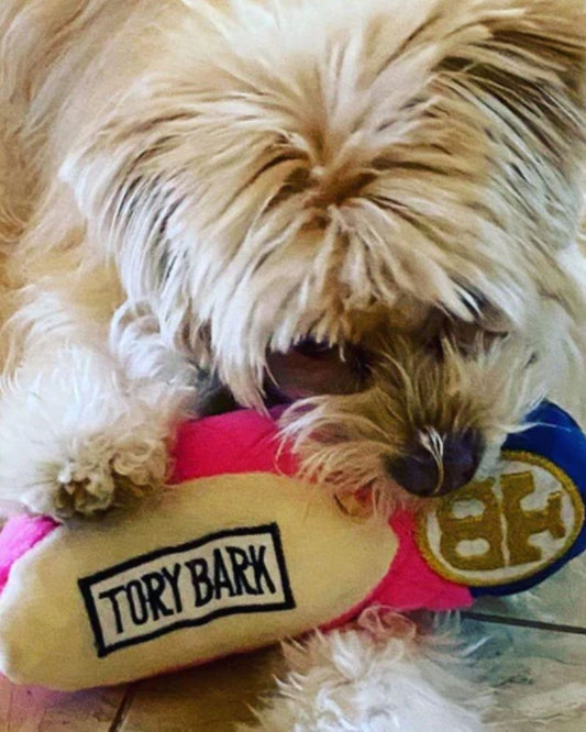 Tory Bark Shoe Squeaker Plush Dog Toy Haute Diggity Dog