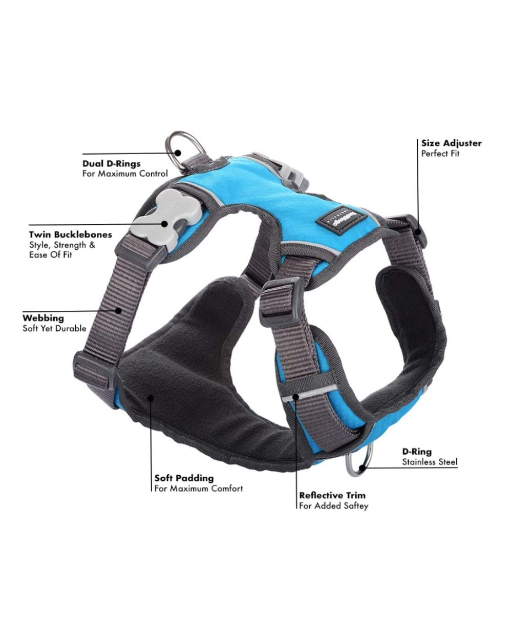 Red Dingo Padded Dog Harness