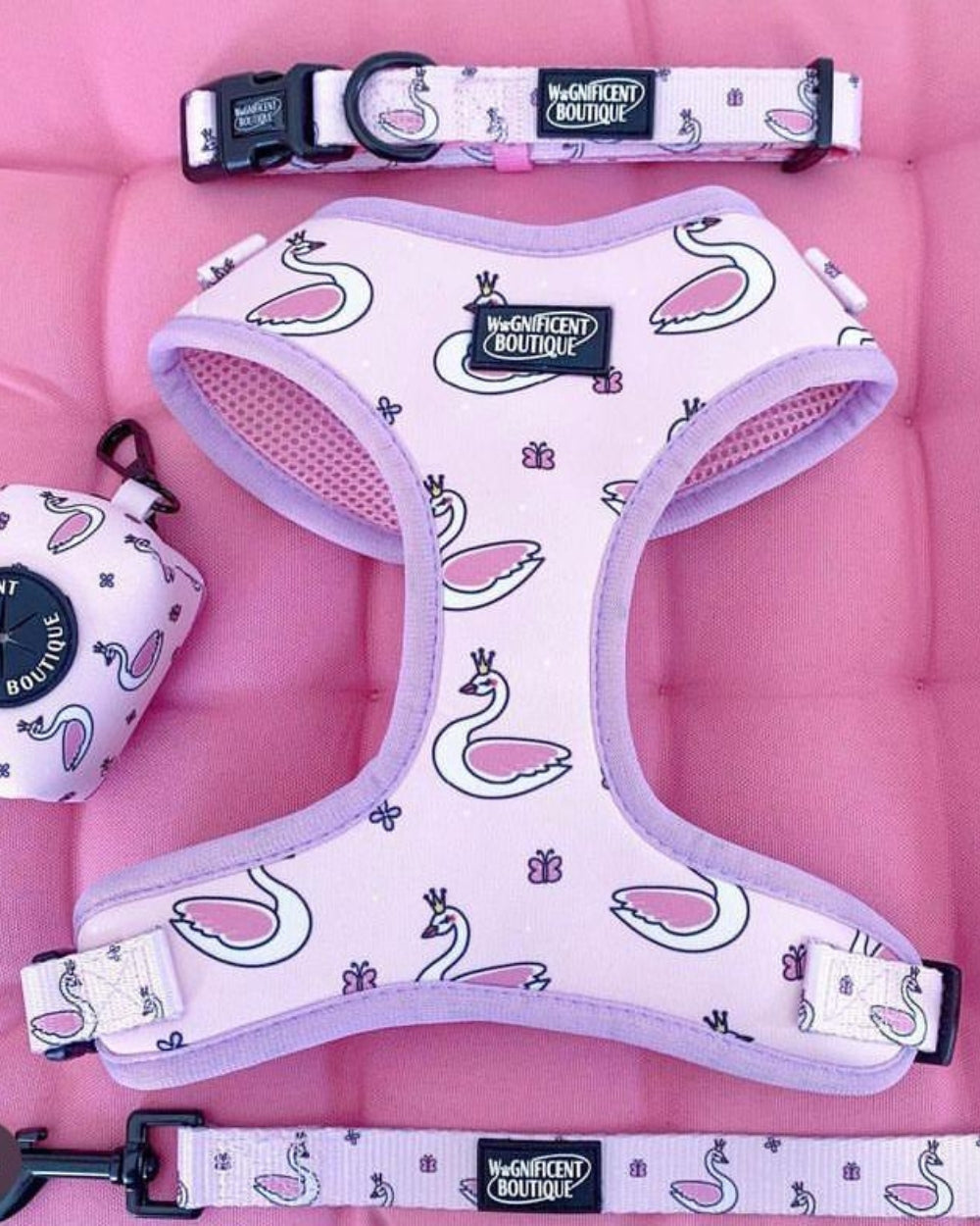 Swan Princess Adjustable Dog Harness