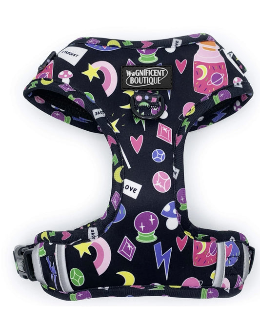 Black Magic Adjustable Dog Harness