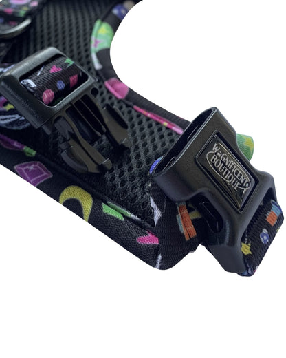 Black Magic Adjustable Dog Harness